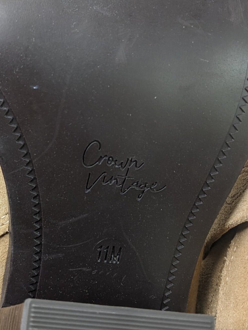 Crown Vintage Sadie Western Cowboy Boots Tan Leather Womens 11 - Picture 7 of 7